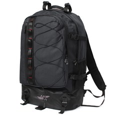 BLUEMOUNT 腰帶束繩登山背包 55L CPZ80SA, 黑色