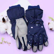 비단길 아동용 시크냥이 방한 패딩장갑 양손착용 세트