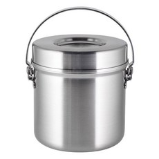 Loyano 羅亞諾 御鼎 316不鏽鋼雙層提鍋 提把設計 攜帶方便 飯菜分離 耐用 可加熱, 14cm, 銀色, 1個