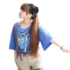 가발나라 여성용 묶음형 포니테일 부분가발 롱 스트레이트 52cm, 오렌지브라운, 1개