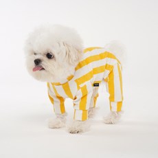 ANGEL MONSTERS 狗狗貓咪條紋高領連身衣 OR006, 1個, 289 黃色