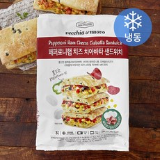 신세계푸드 베키아에누보 페퍼로니 치즈 치아바타 샌드위치 (냉동), 180g, 1개, 3개입