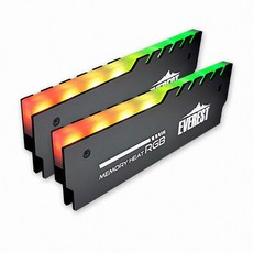 피앤씨파트너 메모리 방열판 EVEREST MEMORY HEAT RGB, 1개