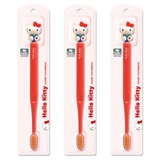 ATEX Hello Kitty 公仔幼兒牙刷, 混合顏色, 3個, 1個