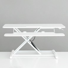 마켓비 스마트리프트 수동 높이조절 모션데스크 910, 화이트