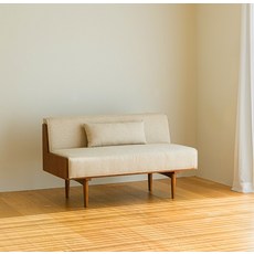 레트로하우스 미네 원목 패브릭 2인용 소파 1250 방문설치, Walnut