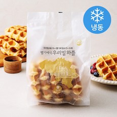 벨기에식 우리밀 와플 (냉동), 375g, 1개