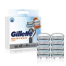 Gillette 吉列 SkinGuard紳適系列刮鬍刀頭, 8入, 1組