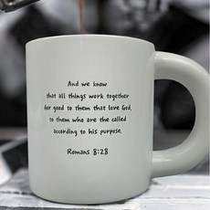 Tov Verre 經文馬克杯 370ml, 白色, 1個