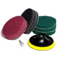 電動鑽清潔刷11件組, 1套, 混合色