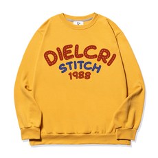 DIELCRI 男士大尺碼 1988 Logo 大學T恤