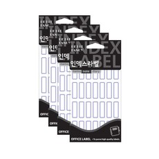 쁘띠팬시 인덱스 라벨 견출지 20-209, 18매입, 4개