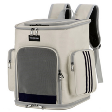 寵物外出背包, 灰色的