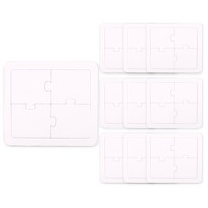 유니아트 그리기퍼즐 사각 4p, 흰색, 10개