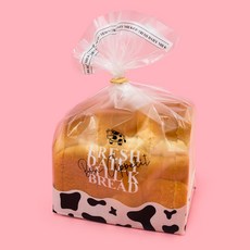 JPackTory 乳牛紋半透明吐司塑膠袋, 1入, 100個