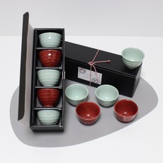 月鹽陶器 Golbaengi 珍珠酒杯禮品套組, 酒杯 5p, 1套