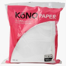 KONO 濾紙 白色 MD45, 1個, 100入