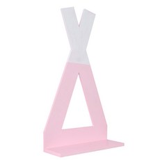 交叉三角置物架, 粉白色