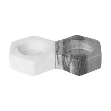 danica STUDIO Heirloom 雙格大理石醬料碟, 六角蒼墨, 1個