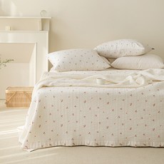 maatila 印花絎縫 兩用棉被, 櫻桃糖果款