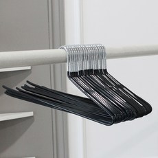 KAZT PVC防滑鋼製褲架, 黑色, 20個