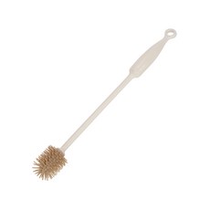 리빙숲 오로키친 실리콘 세척솔 텀블러솔 소, 화이트 + 베이지, 1개