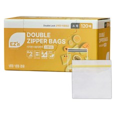 EZn 標準雙層夾鏈袋 冷藏冷凍兩用, 120入, 小 (S), 1盒