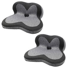 彈性半靠背椅墊 YT_RA1634 2入, 灰色