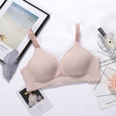 鈕扣式波浪邊哺乳內衣