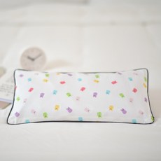 ahtty blanc 孩童用棉質蕎麥扁柏枕芯可調節高度降溫枕, 軟熊, 1個