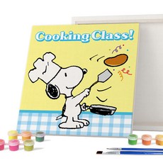 iLovePainting 花生 DIY PAINTING 25 x 25 cm, 史努比廚師