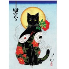 Market A 居酒屋貓咪多用途半門簾, TYPE12