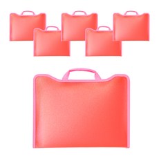 에코청운 광폭 지퍼 파일 A4, 분홍, 6개
