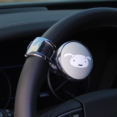 CAR IF 蠟筆小新車用方向盤輔助器, 小白