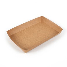 The Pack Company 紙質方形託盤 5號, 牛皮紙, 100個