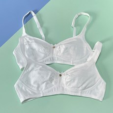 Soleil 可愛絲帶蕾絲無鋼圈內衣 2入