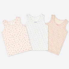 Uni FRIend 女童款Floor系列印花背心 3件組