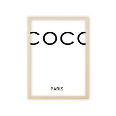 마벨인홈 포스터 코코 + 우드액자, 베이지
