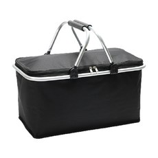 兩用把手保冷野餐袋 YT_RA1116, 黑色的, 1入