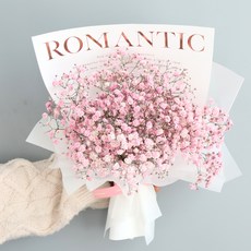 모리앤 생화 안개 꽃다발, 러블리핑크