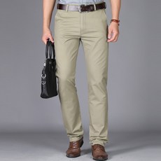 디엠코퍼레이션 남성용 중년 스트레이트핏 퍼티그 팬츠