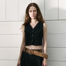 rolarola ORGANZA FRILL VEST