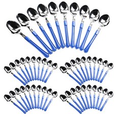 Partyhae 居家派對擺盤湯匙 10入, 5個, 藍色