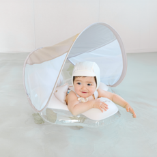 MomnLittle 幼兒用休閒學泳圈, 1個, 粉色米色