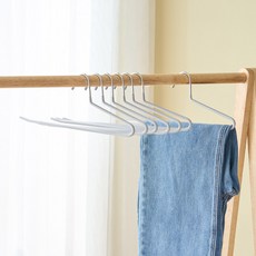 리브맘 논슬립 철제 코팅 바지걸이, 그레이, 10개