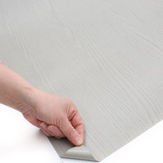 ROSEROSA 室內裝飾貼膜 彩繪木紋壁貼 PTG106A, 灰色, 寬 60cm x 長 50m