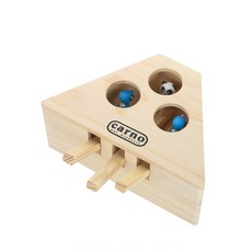 carno 捉迷藏角色木貓玩具 3 孔 RD_1055, 混色, 1個