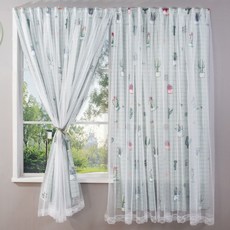 凱拉蕾絲魔鬼氈遮光窗簾 M03, Type4