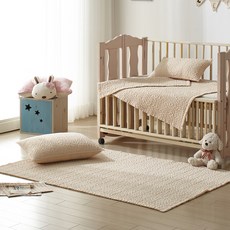 보드래 로다 피그먼트 낮잠이불세트, 베이지