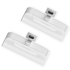 hamada 일체형 도킹형 미니 거치 보조배터리 5000mAh C타입 2p, PR-ST5000-C(C타입), 화이트